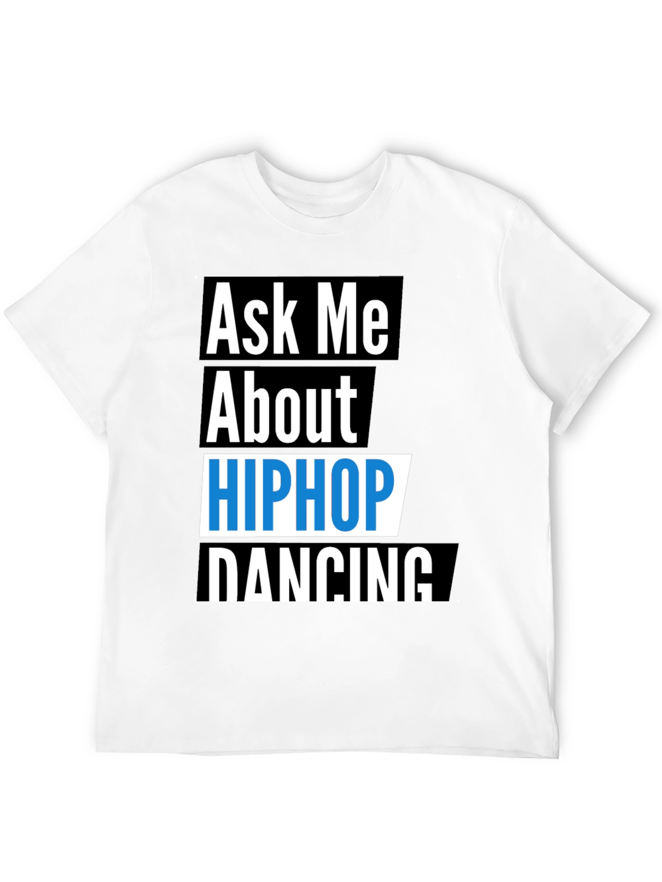 Camiseta Negra Hip Hop Dancing para Hombre