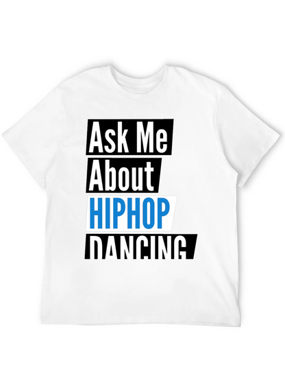 Camiseta Negra Hip Hop Dancing para Hombre
