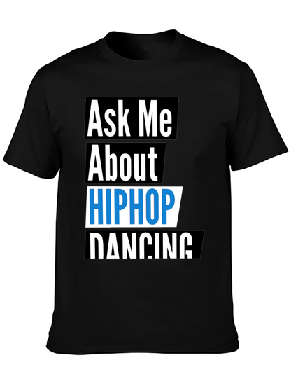 Camiseta Negra Hip Hop Dancing para Hombre