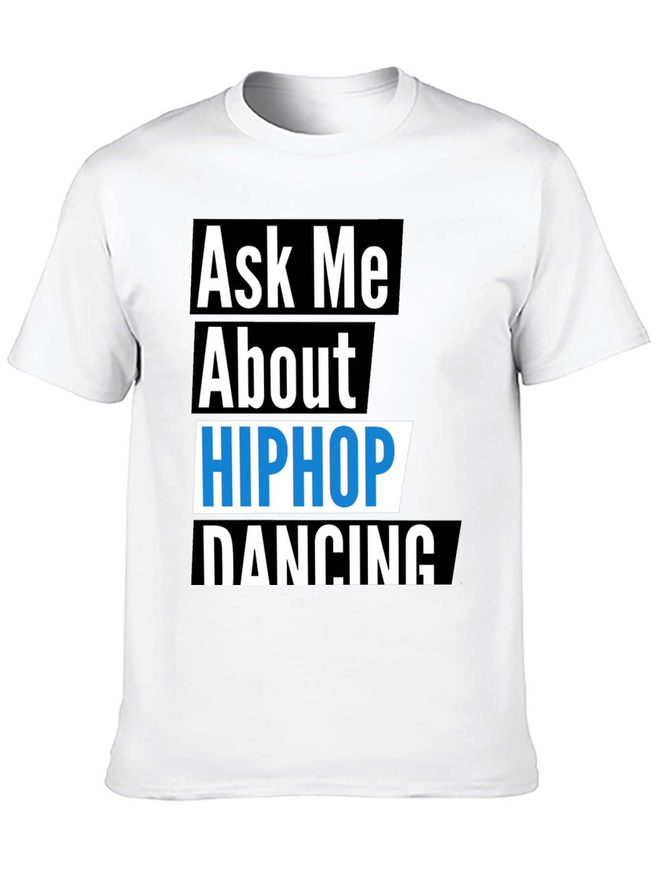 Camiseta Negra Hip Hop Dancing para Hombre
