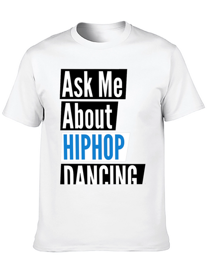 Camiseta Negra Hip Hop Dancing para Hombre
