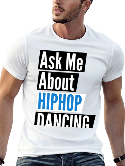 Camiseta Negra Hip Hop Dancing para Hombre