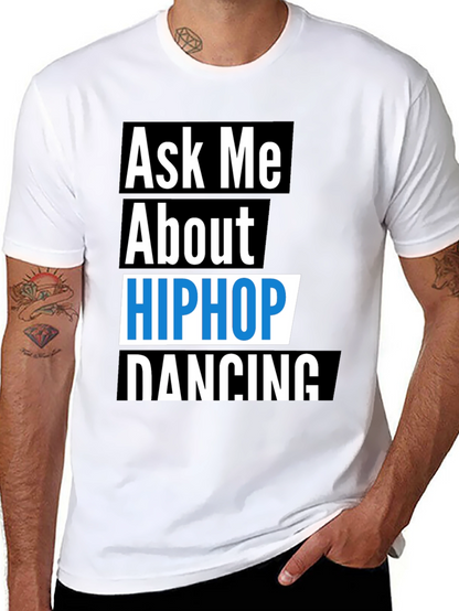 Camiseta Negra Hip Hop Dancing para Hombre