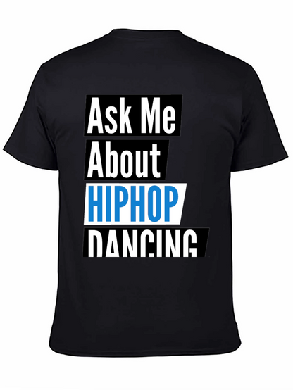 Camiseta Negra Hip Hop Dancing para Hombre