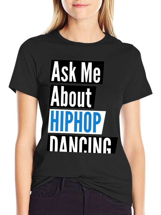 Camiseta Negra Hip Hop Dancing para Hombre