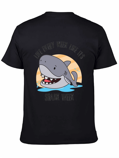 Camiseta Negra Tiburón Semana del Tiburón