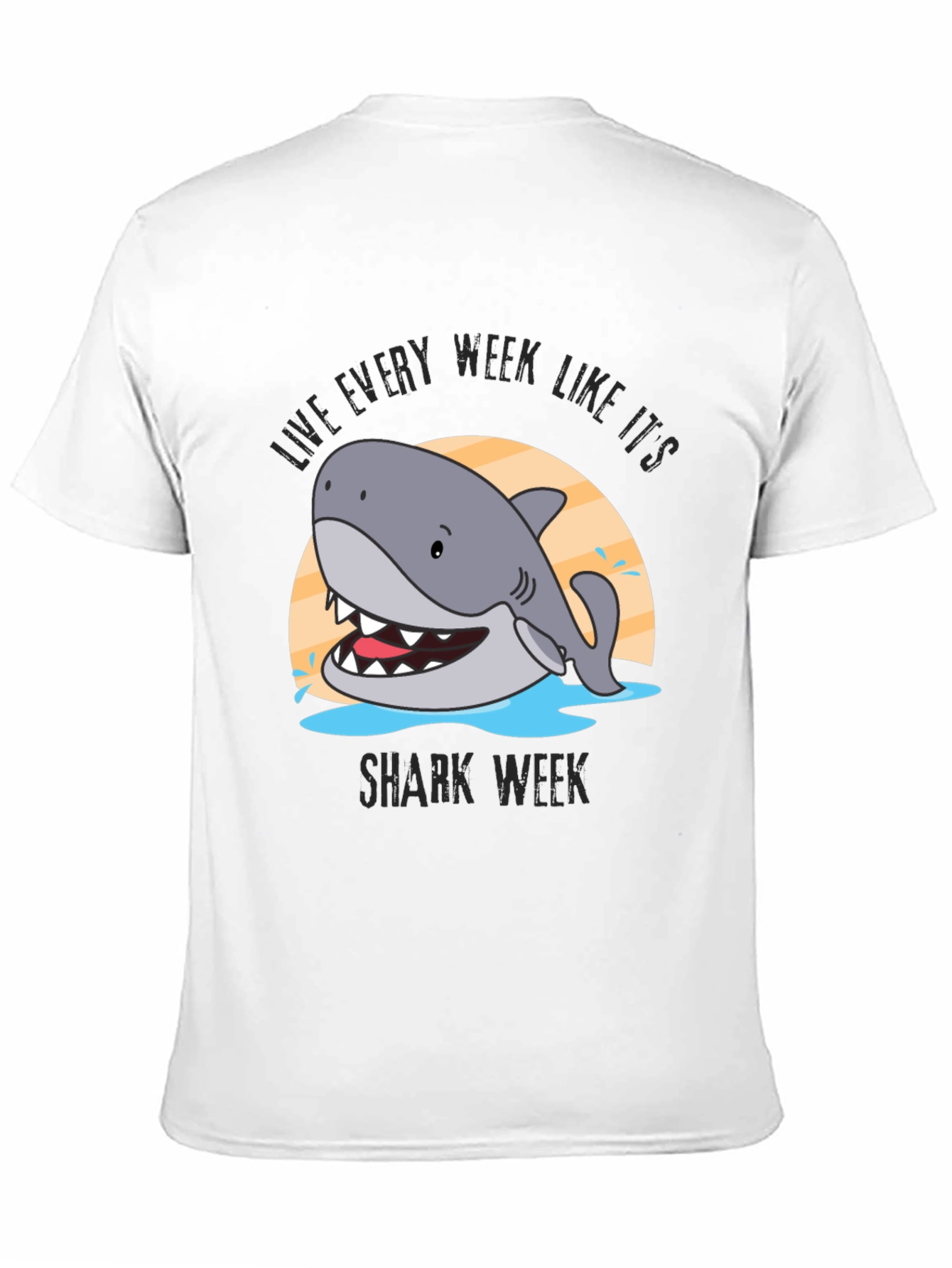 Camiseta Negra Tiburón Semana del Tiburón