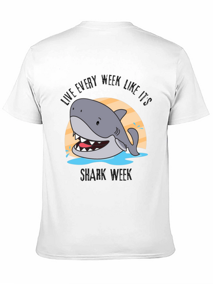 Camiseta Negra Tiburón Semana del Tiburón