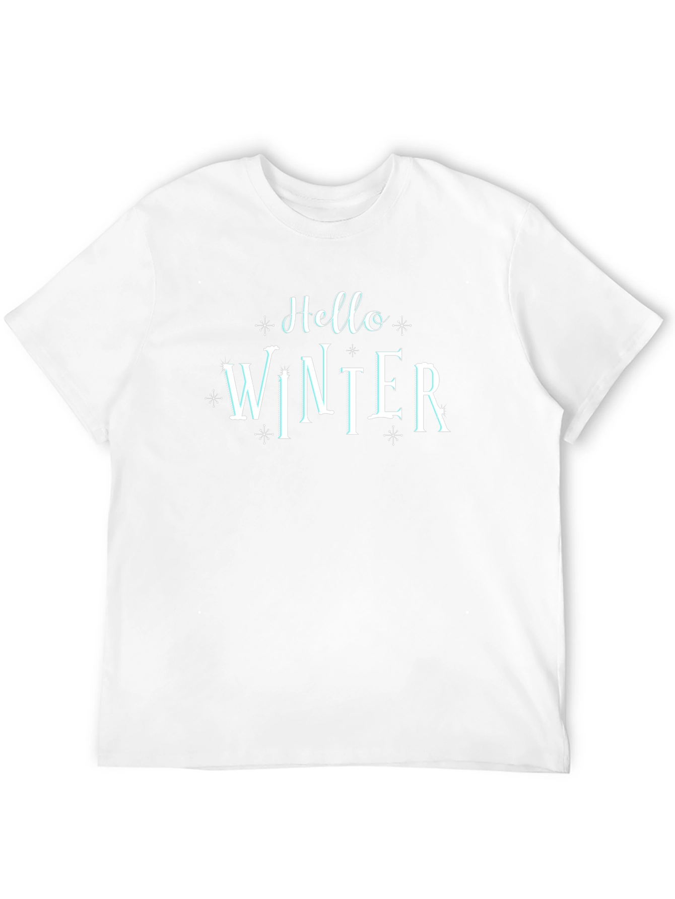 Camiseta Negra Hello Winter Invierno