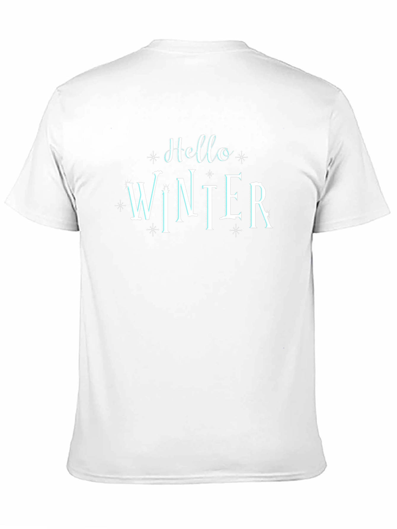 Camiseta Negra Hello Winter Invierno