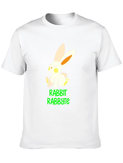 Camiseta Negra con Diseño de Conejo Rabbyte