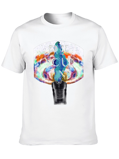Camiseta Negra Estampada: Libera Tu Mente