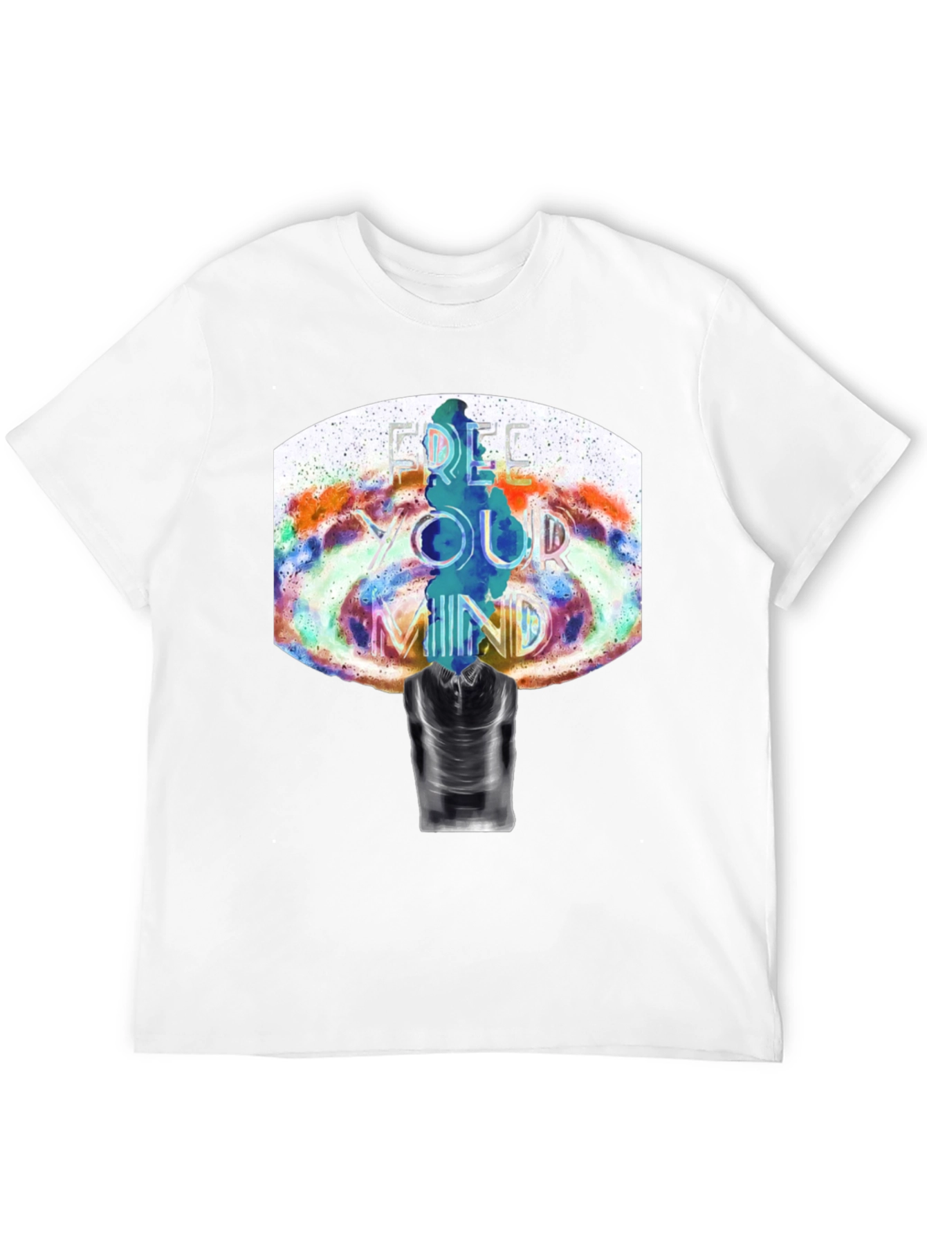 Camiseta Negra Estampada: Libera Tu Mente