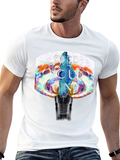 Camiseta Negra Estampada: Libera Tu Mente