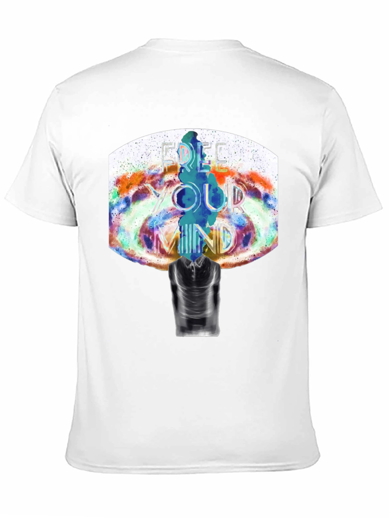 Camiseta Negra Estampada: Libera Tu Mente