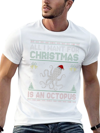 Camiseta Navideña Pulpo: ¡Lo quiero para Navidad!