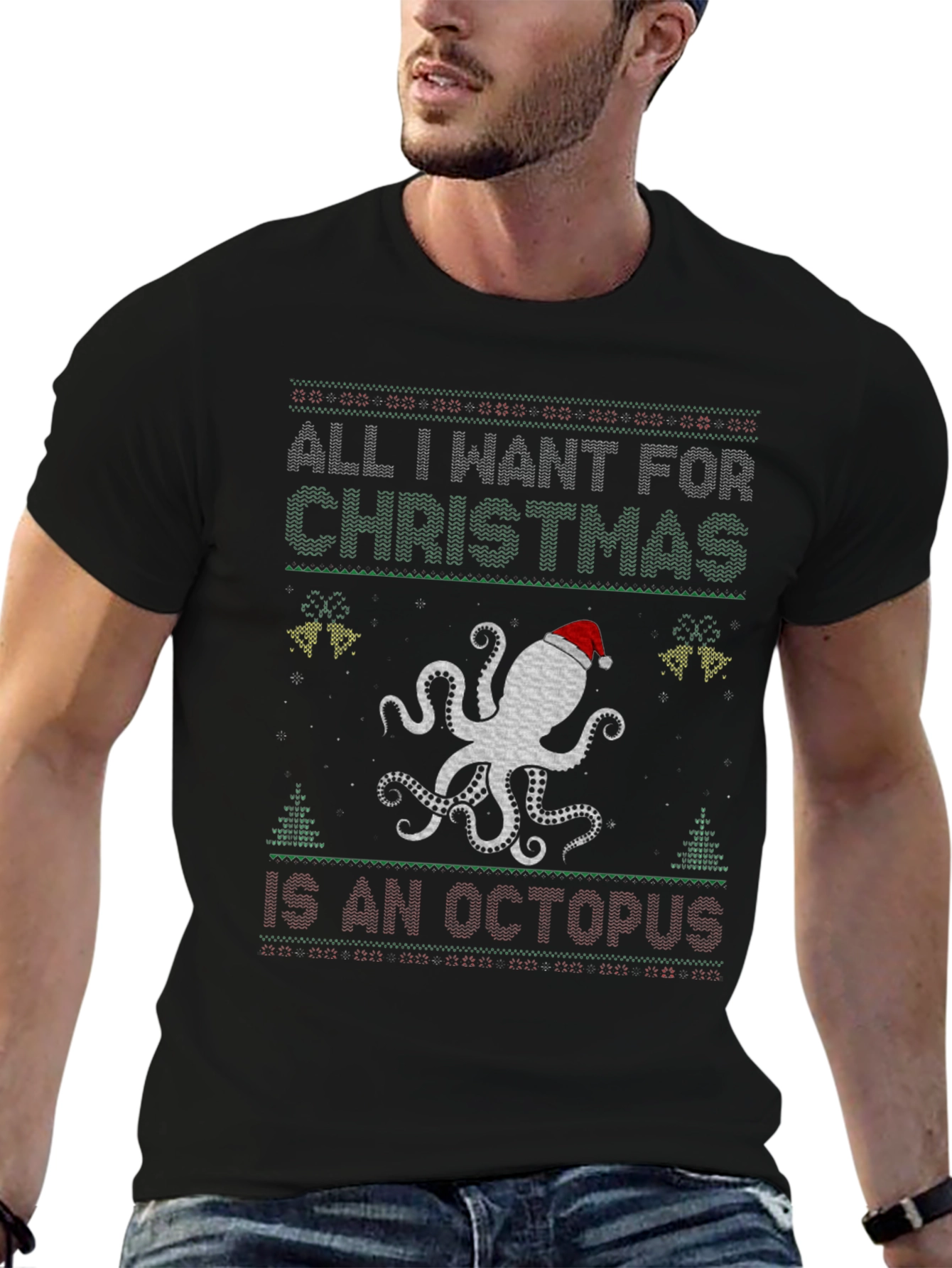 Camiseta Navideña Pulpo: ¡Lo quiero para Navidad!