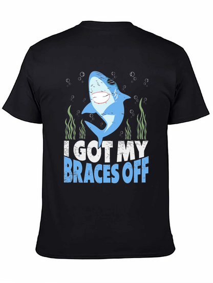 Camiseta Tiburón Me Quitaron los Brackets Negra