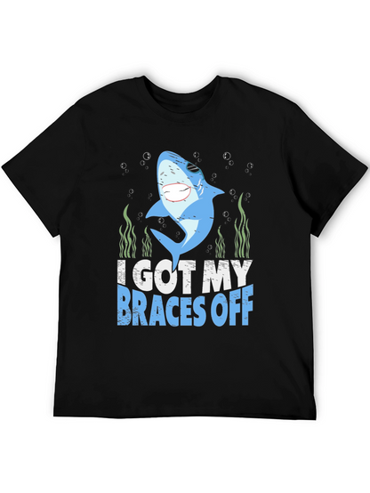 Camiseta Tiburón Me Quitaron los Brackets Negra