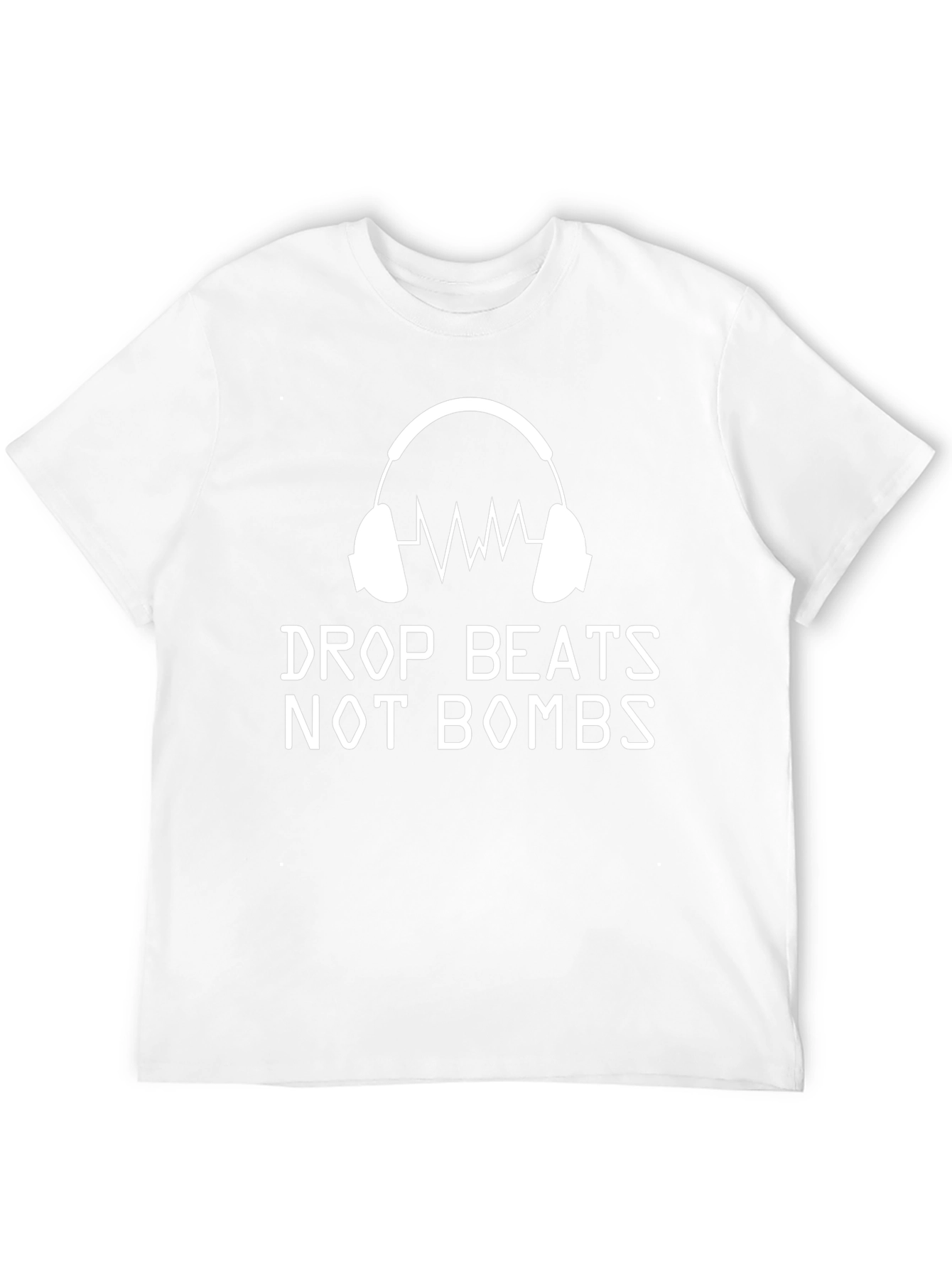 Camiseta Drop Beats Not Bombs Música DJ