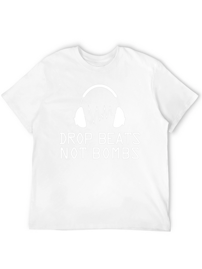 Camiseta Drop Beats Not Bombs Música DJ