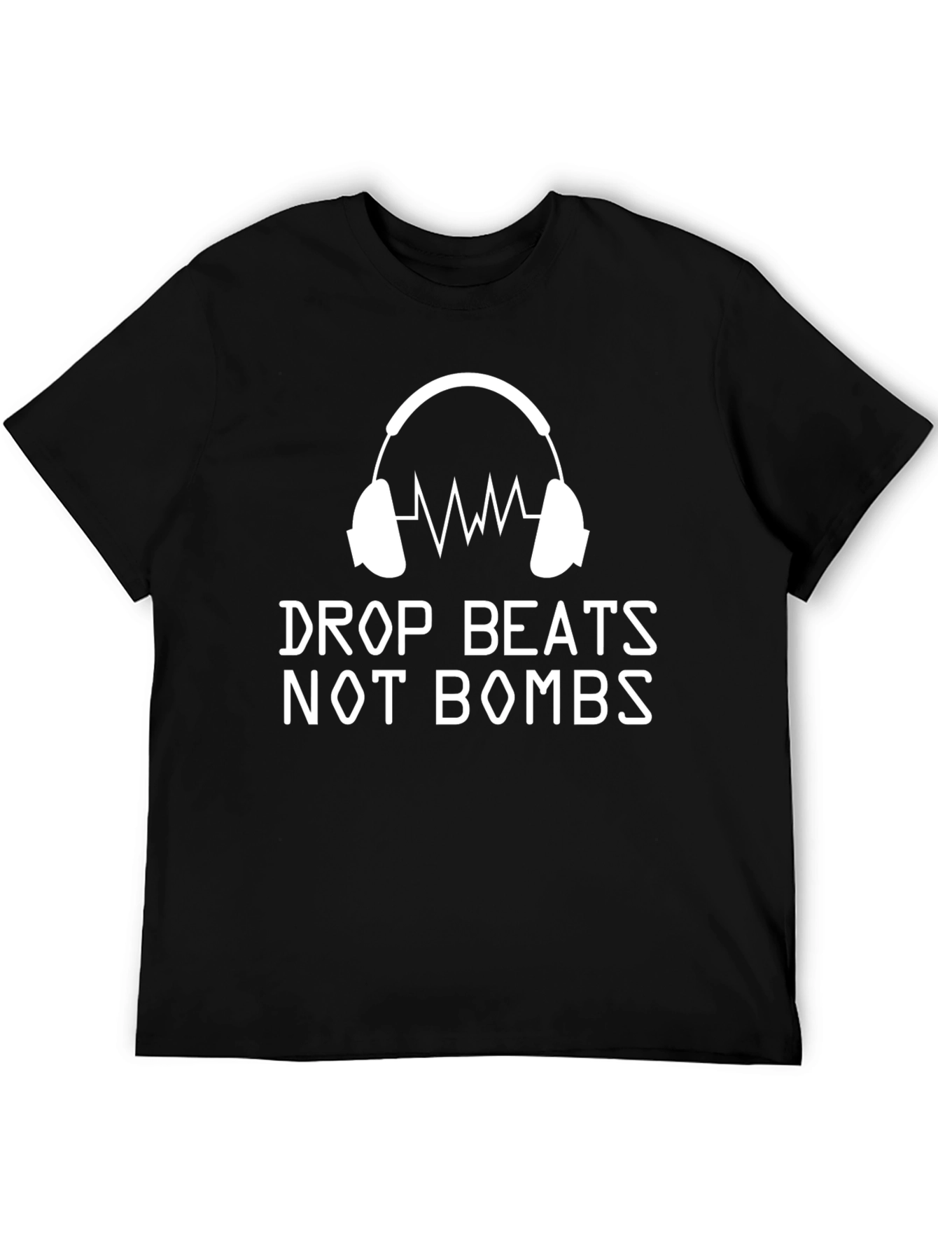 Camiseta Drop Beats Not Bombs Música DJ