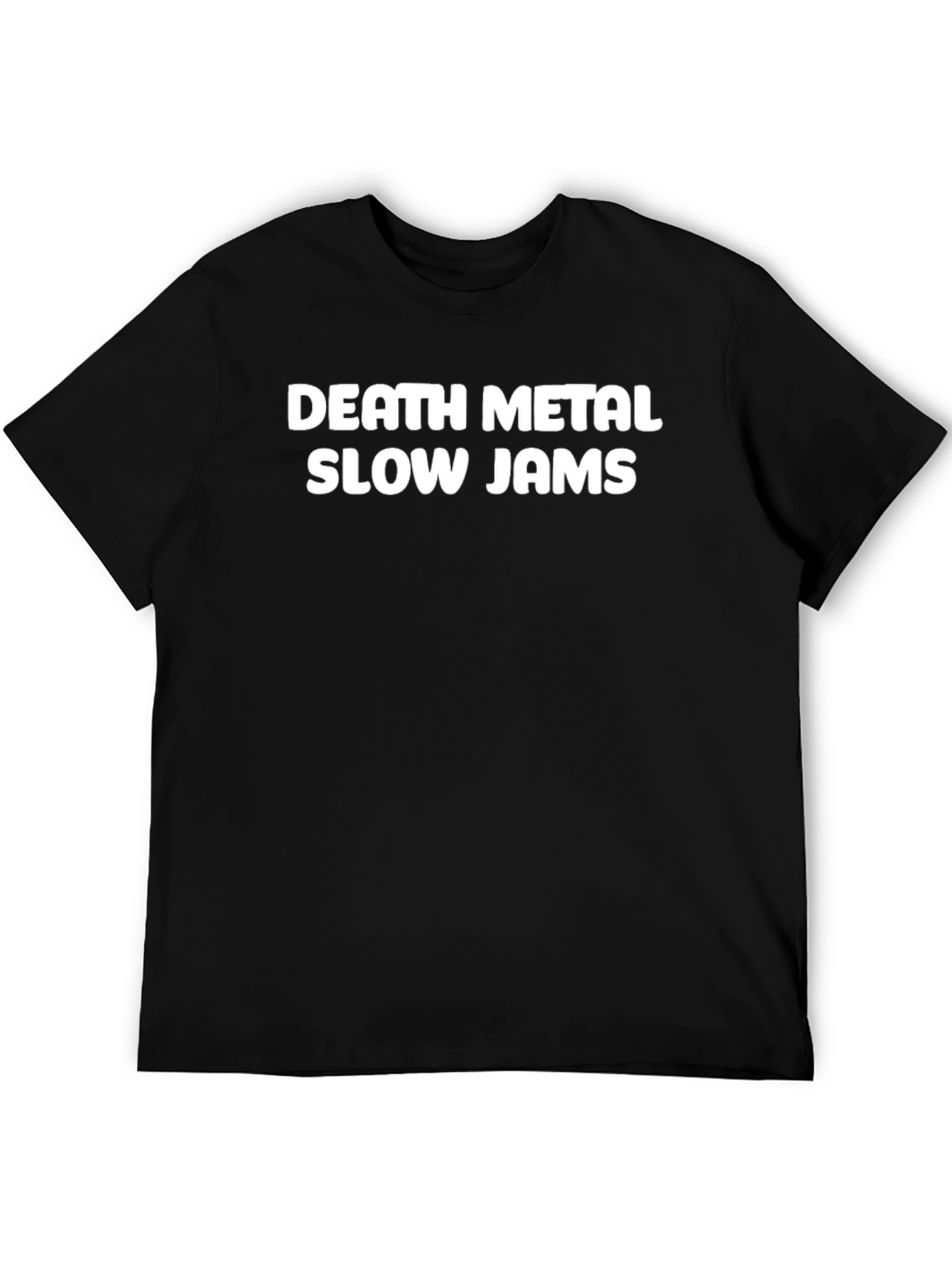 Camiseta Negra Death Metal Slow Jams Hombre