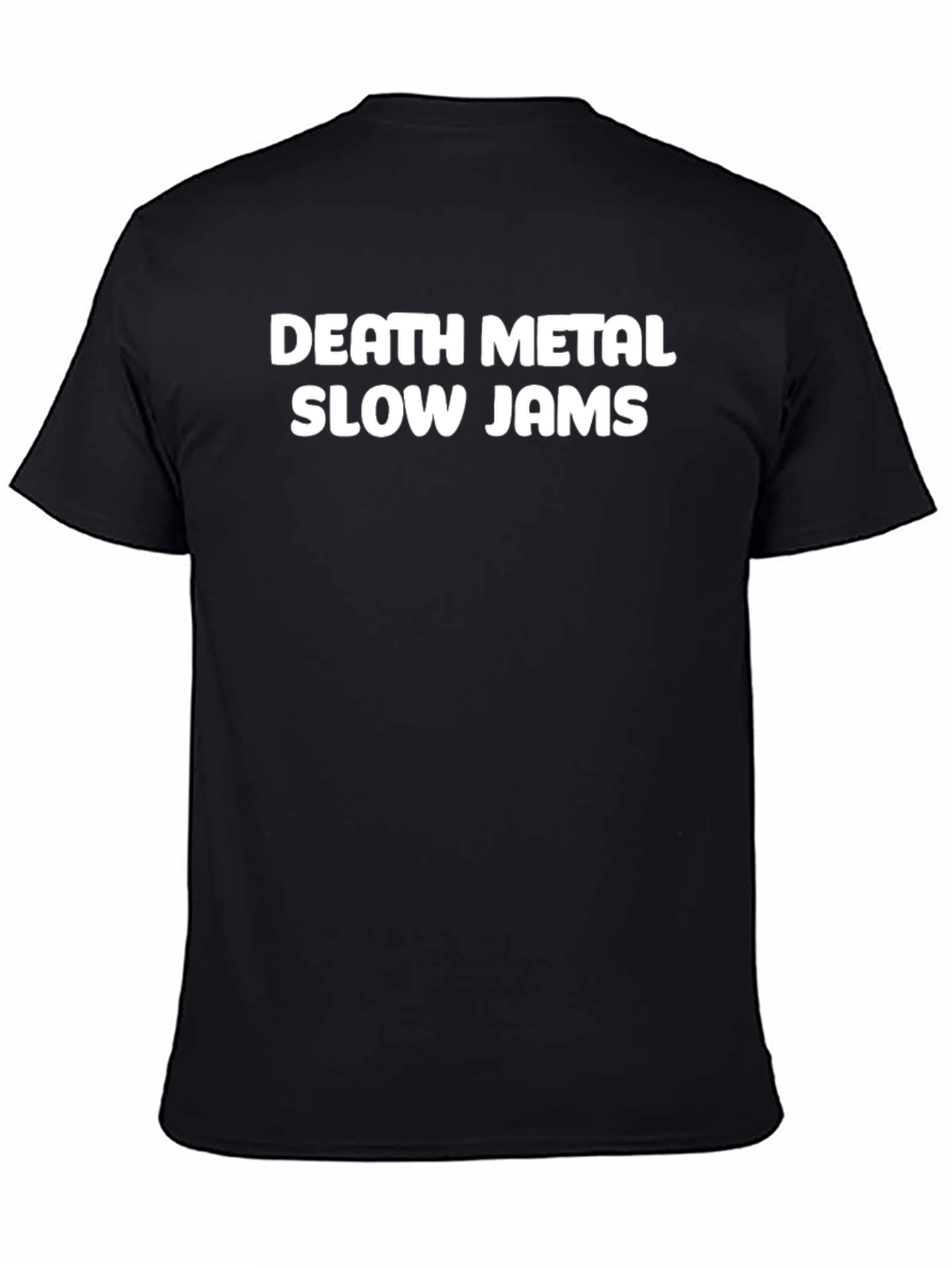 Camiseta Negra Death Metal Slow Jams Hombre
