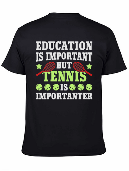 Camiseta Negra Tenis Importanter