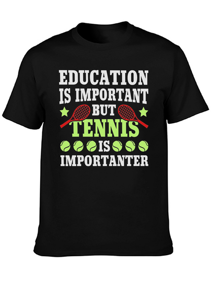 Camiseta Negra Tenis Importanter