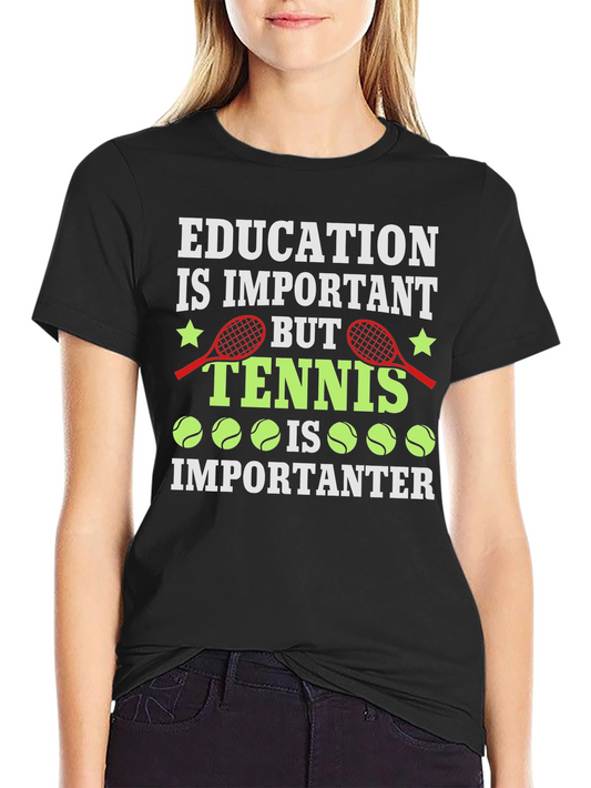 Camiseta Negra Tenis Importanter