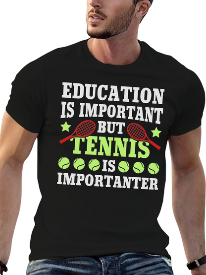 Camiseta Negra Tenis Importanter