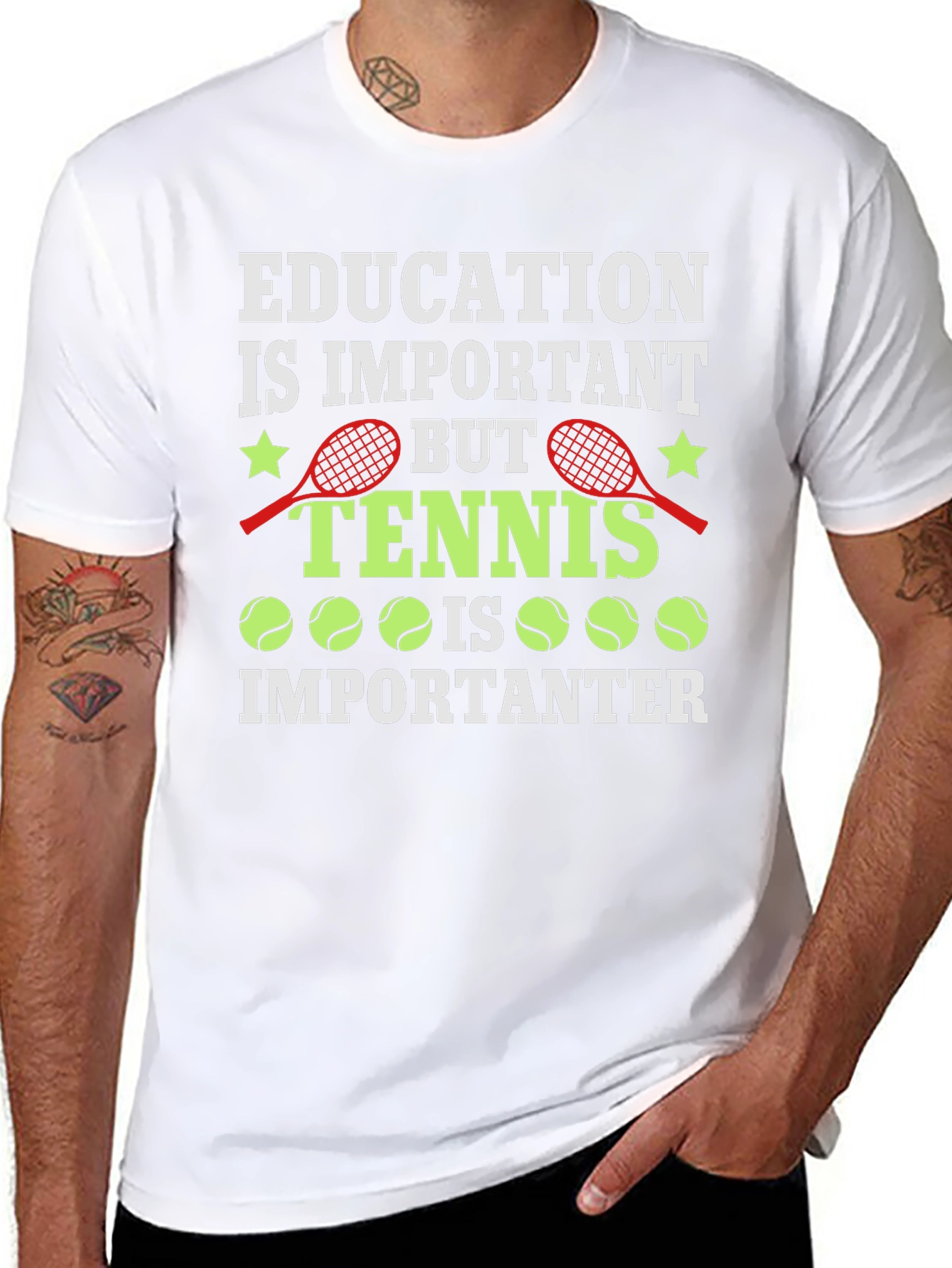 Camiseta Negra Tenis Importanter