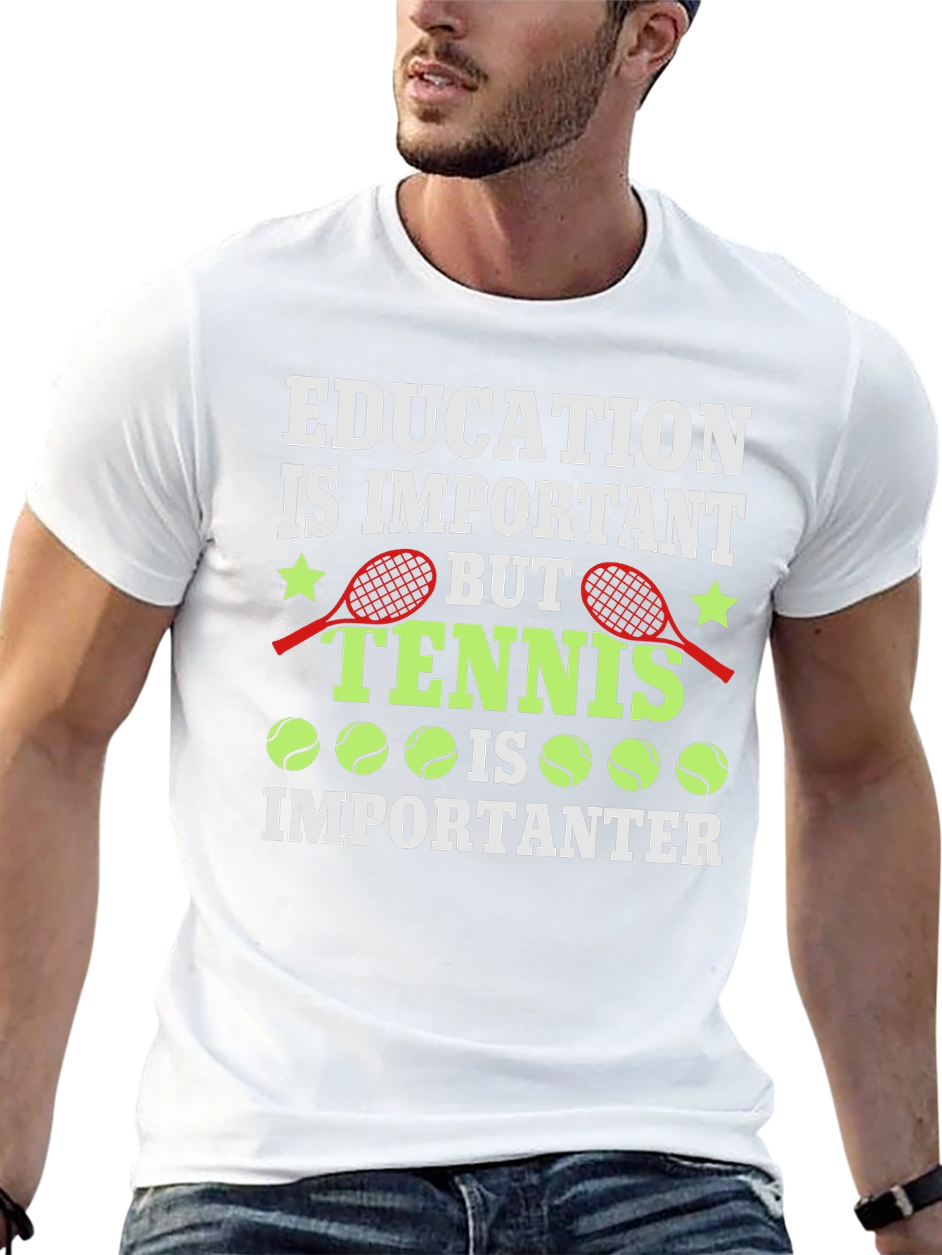 Camiseta Negra Tenis Importanter