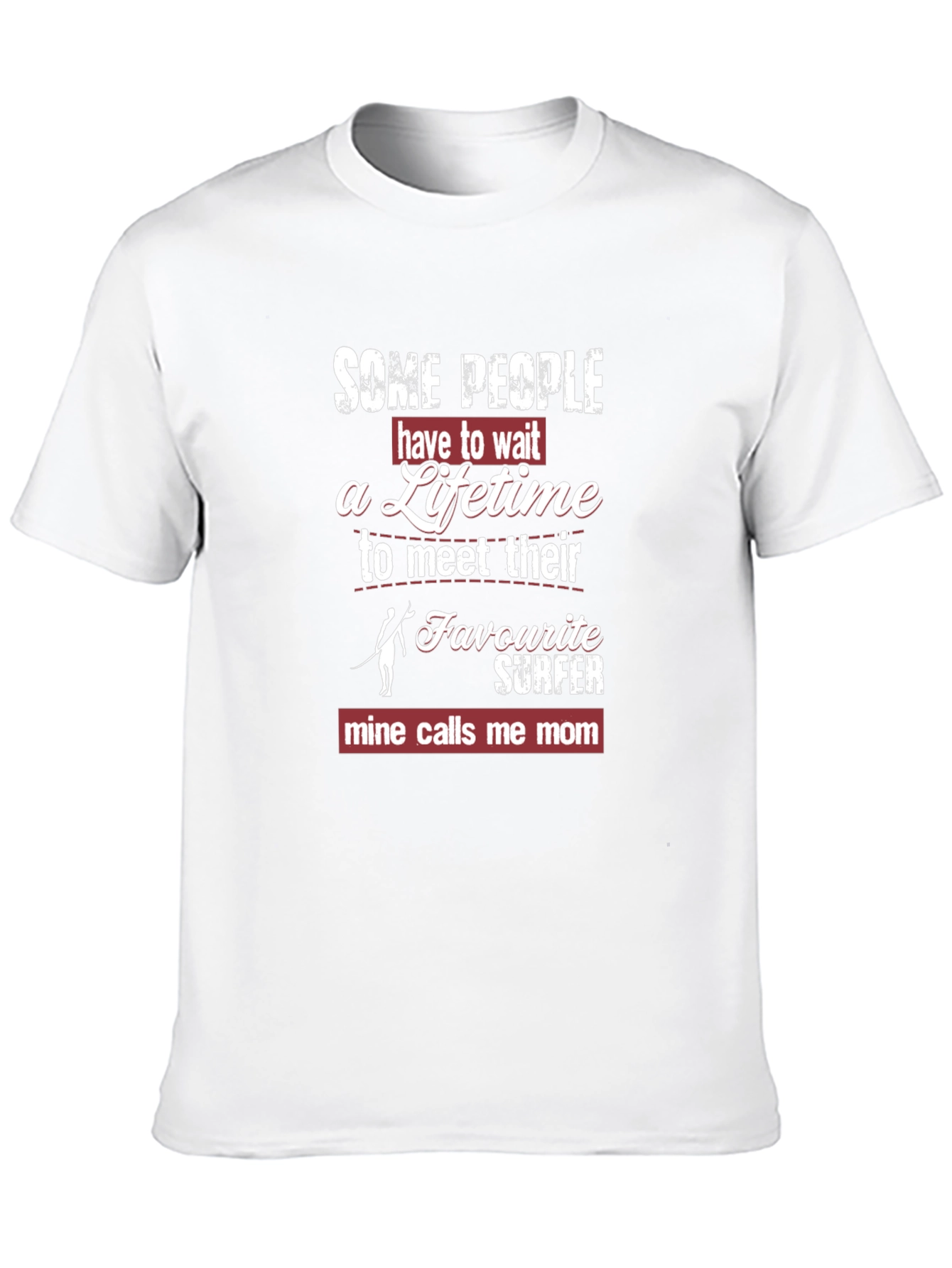 Camiseta Negra Mi Favorito Surfista me Llama Mamá