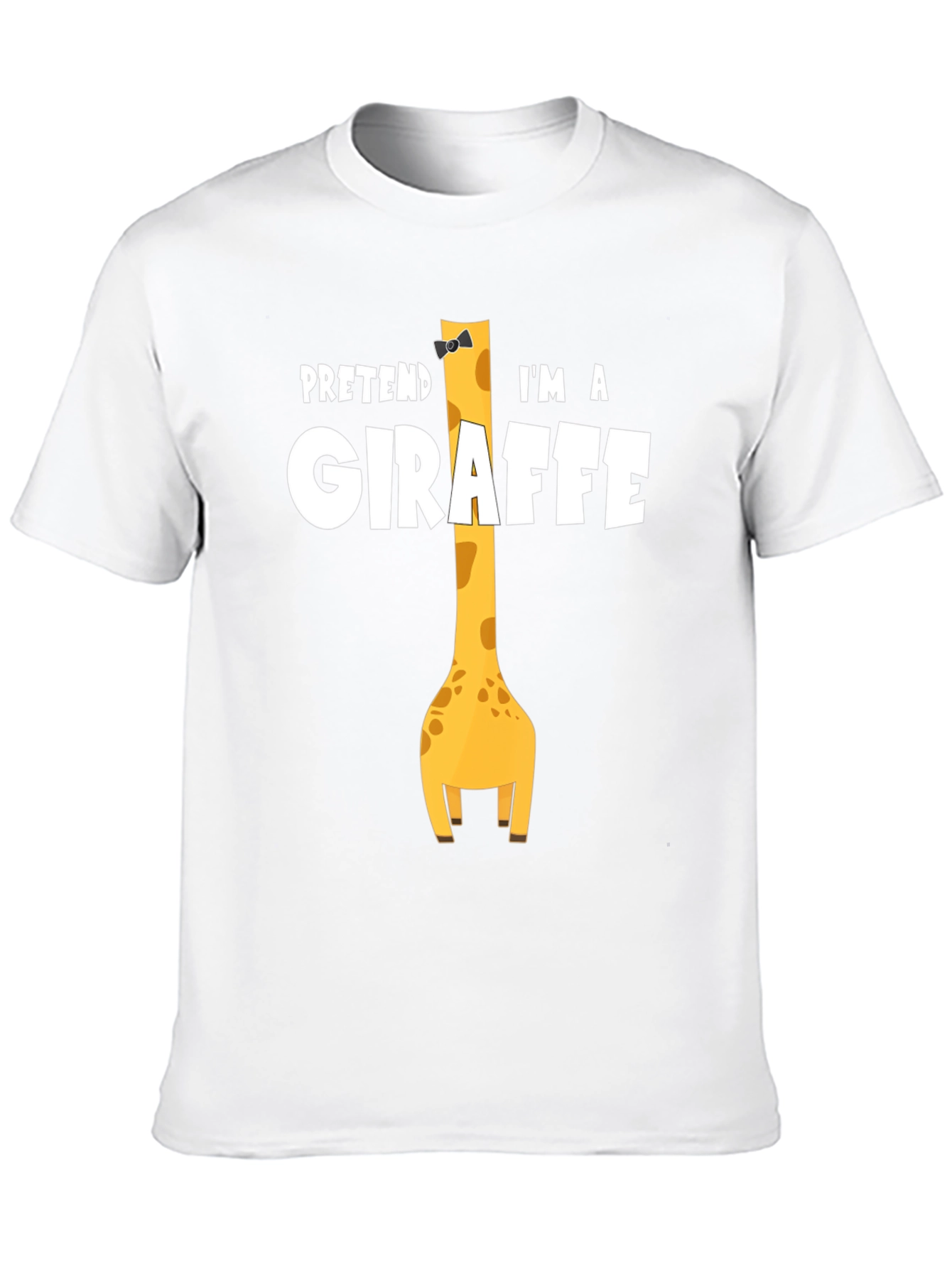 Camiseta Negra Soy una Jirafa