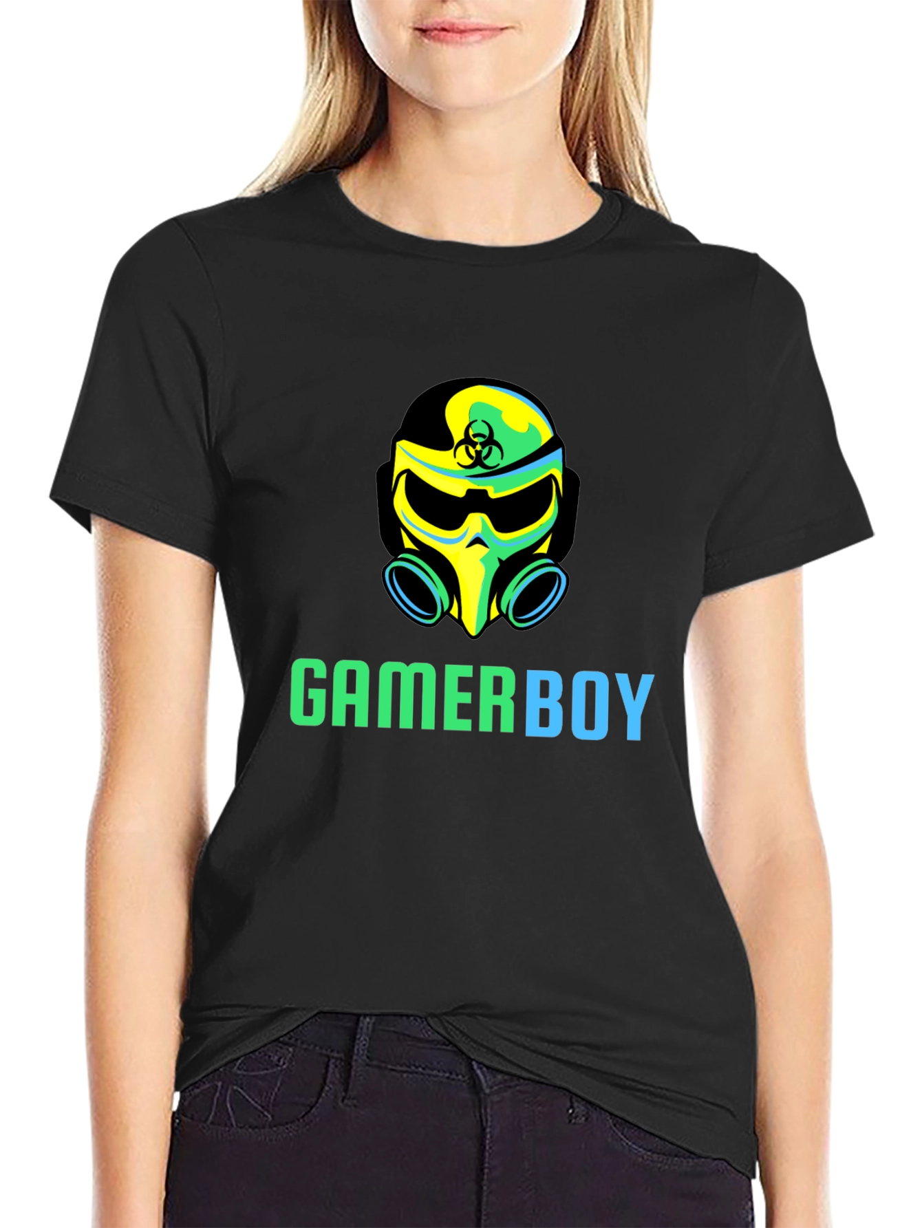 Camiseta Negra Gamerboy con Diseño Único