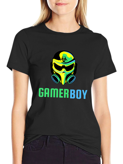 Camiseta Negra Gamerboy con Diseño Único