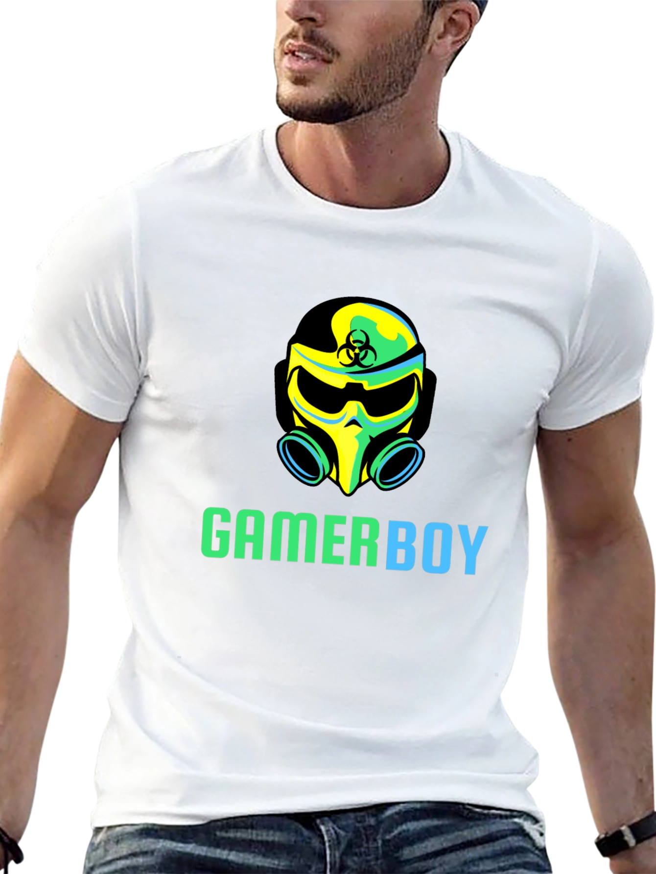 Camiseta Negra Gamerboy con Diseño Único