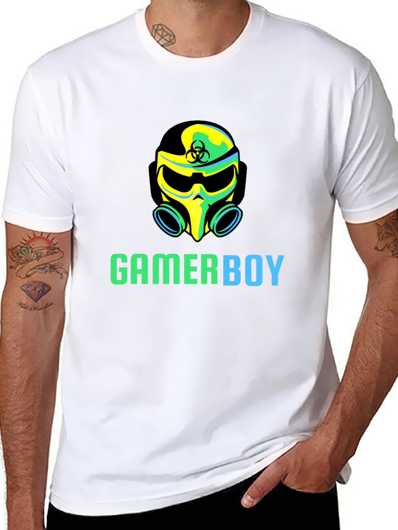 Camiseta Negra Gamerboy con Diseño Único