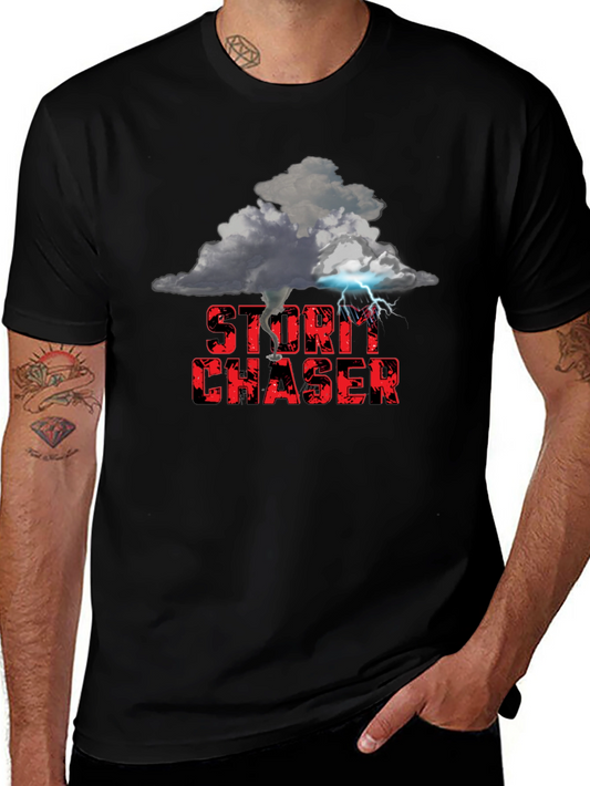 Camiseta Negra Cazador de Tormentas