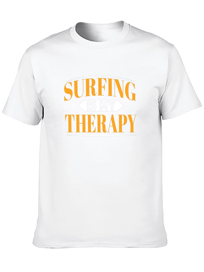 Camiseta Negra Surfing is My Therapy