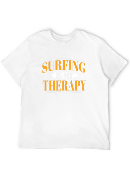 Camiseta Negra Surfing is My Therapy