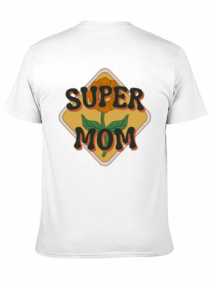 Camiseta Super Mamá Floral Retro