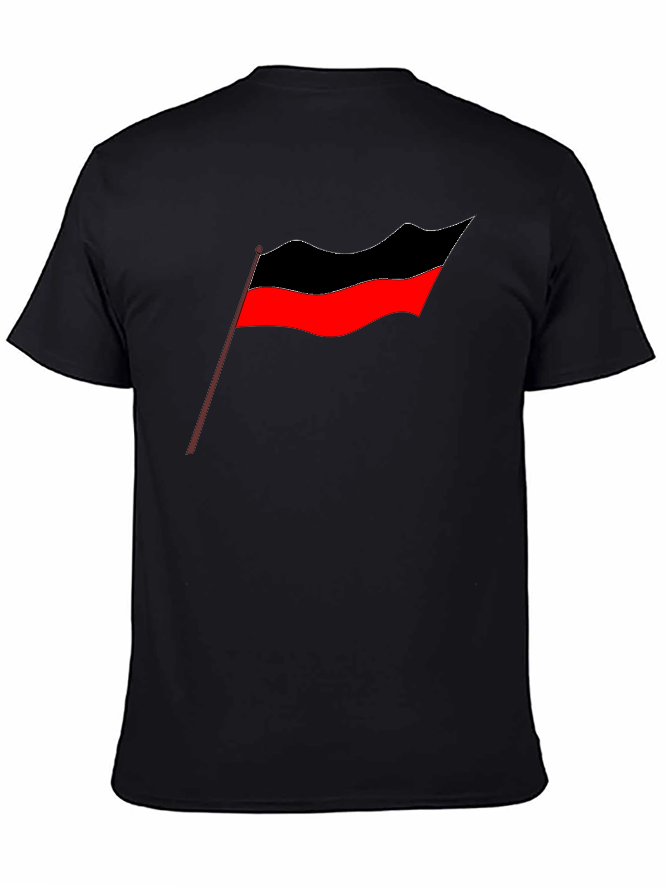 Camiseta Negra Estampado Bandera Tamil - Diseño Casual