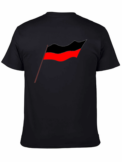 Camiseta Negra Estampado Bandera Tamil - Diseño Casual