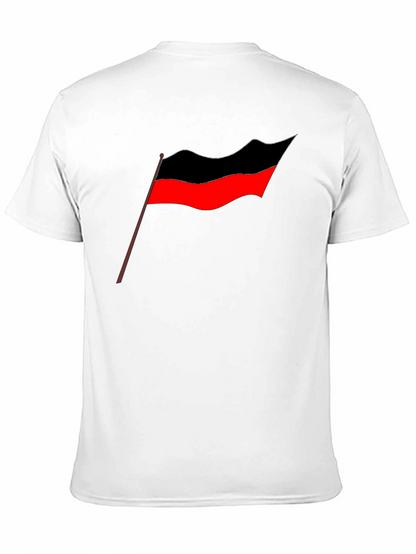 Camiseta Negra Estampado Bandera Tamil - Diseño Casual