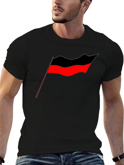 Camiseta Negra Estampado Bandera Tamil - Diseño Casual