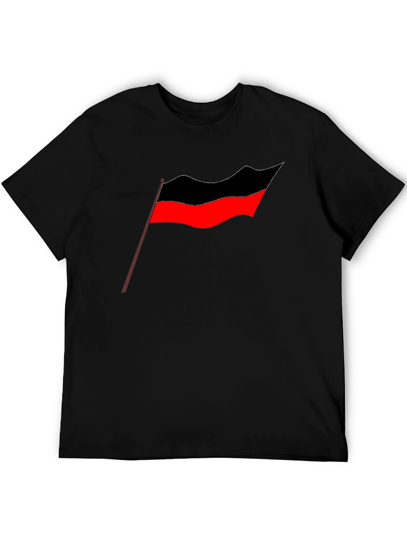 Camiseta Negra Estampado Bandera Tamil - Diseño Casual