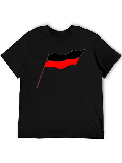 Camiseta Negra Estampado Bandera Tamil - Diseño Casual